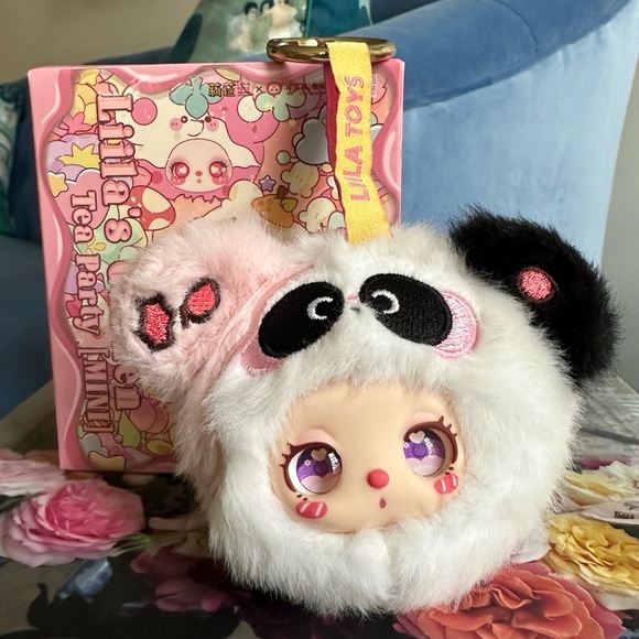Pop Mart Other - NIB Authentic Liila’s Garden Tea Party Tomato Panda Plush Pendant Keychain